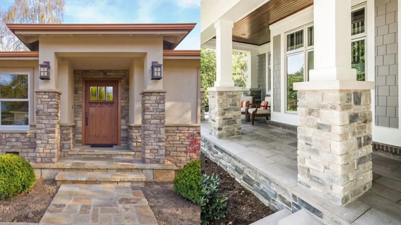 Custom Stone Masonry Columns Pillars