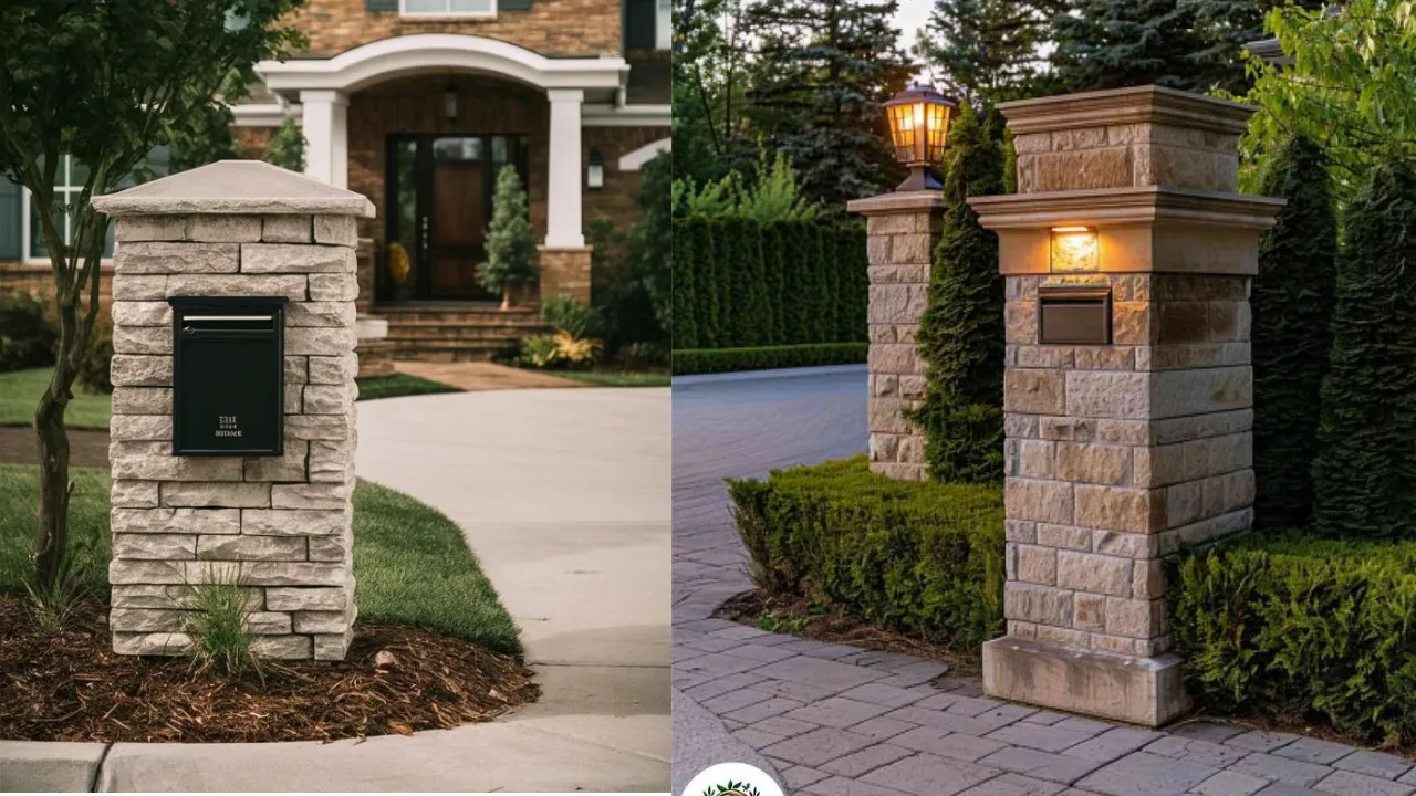 Custom Stone Masonry Mailbox