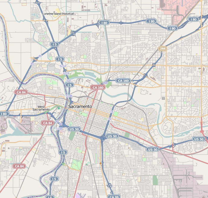 Sacramento map